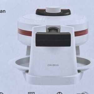 CRUXGG Rotating Ceramic Nonstick Waffle Maker